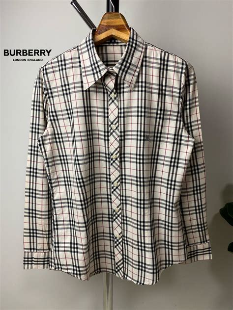 เสื้อเชิ้ต burberry ผู้หญิงแท้|เสื้อเชิ้ต Burberry London แท้ (size M) .